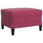 vidaXL Ensemble de canapés 4 Pièces avec coussins Rouge bordeaux Velours