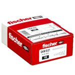 Fischer fixations métalliques de plaque de plâtre avec vis 100 pcs
