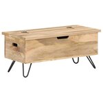 vidaXL Coffre 90x40x45 cm Bois solide de manguier