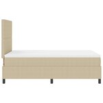vidaXL Lit Box Spring avec Matelas Vert Clair Gris 120x200 cm Tissu en Velours