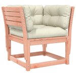 vidaXL Canapé de jardin accoudoirs avec coussins bois massif douglas