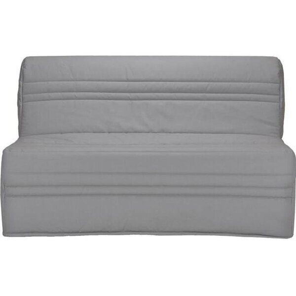 Banquette BZ Joe - Tissu gris clair - 3 places - 143 x 97 cm - Couchage 140 x 190 cm