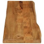 vidaXL Dessus de table 160x40x2 5 cm bord vivant bois massif manguier