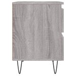 vidaXL Tables de chevet 2 Pièces sonoma gris 40x35x50 cm bois ingénierie