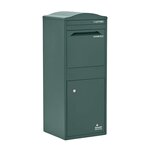 Boîte à colis incurvée 1 porte Large Vert foncé Acier galvanisé SMART PARCEL BOX®