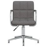 Chaise fauteuil siège pivotante de bureau informatique étude foncé tissu gris 02_0024123