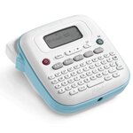 Étiqueteuse électronique de bureau portable Brother PT-N20 - Écran LCD - 3 polices  15 cadres et 250 symboles - Largeur du ruban 12 mm - Découpe manuelle du ruban - Clavier QWERTY - Couleur bleu/blanc