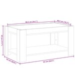 vidaXL Table basse avec LED blanc 93x53x45 cm bois d'ingénierie