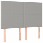 vidaXL Cadre de lit sans matelas gris clair 140x200 cm tissu