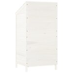 vidaXL Remise de jardin Blanc 55x52x112 cm Bois de sapin solide
