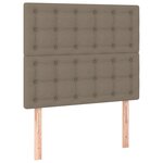 vidaXL Cadre de lit sans matelas taupe 120x200 cm tissu