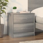 vidaXL Table de chevet Sonoma gris 40x30x40 cm Bois d'ingénierie
