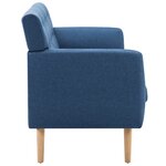 vidaXL Canapé à 3 places revêtement en tissu 172x70x82 cm bleu