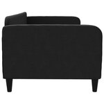 vidaXL Lit de repos noir 90x200 cm tissu