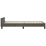 vidaXL Cadre de lit sans matelas gris foncé 100x200 cm velours