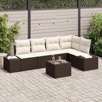 vidaXL Ensemble de canapé de jardin 5 pièces avec coussins gris en polyrotin