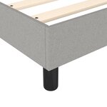 vidaXL Cadre de lit sans matelas gris clair 80x200 cm tissu