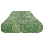 vidaXL Coussin de palette à motif de feuilles 120x40x12 cm Tissu