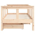 vidaXL Cadre de lit enfant avec tiroirs 70x140 cm bois de pin massif