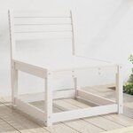 vidaXL Canapé de jardin blanc bois de pin massif