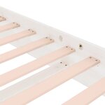 vidaXL Cadre de lit sans matelas blanc bois massif 100x200 cm