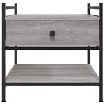 vidaXL Table basse sonoma gris 50x50x50 cm bois d'ingénierie