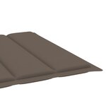 vidaXL Chaise longue de jardin avec coussin Bois d'acacia solide