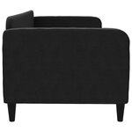vidaXL Lit de repos sans matelas noir 80x200 cm tissu