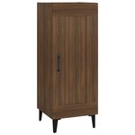 vidaXL Buffet Chêne marron 34 5x34x90 cm Bois d'ingénierie