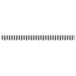 vidaXL Valance de store pour cadre de 2.5 m noir et blanc 2.3x0.2 m