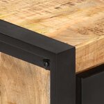 vidaXL Meuble TV 140x30x40 cm Bois de manguier brut