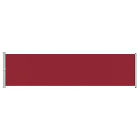 vidaXL Auvent latéral rétractable de patio 600x160 cm rouge