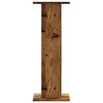 vidaXL Supports pour plantes 2 Pièces vieux bois bois d'ingénierie