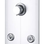 vidaXL Panneau de douche 25x43x110 cm Argenté