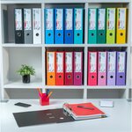 Classeur À Levier Prem'touch Intérieur Et Extérieur En Polypropylène - Dos 80mm - A4 Maxi - Fuchsia - X 10 - Exacompta
