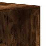 vidaXL Garde-robe chêne fumé 50x50x200 cm bois d'ingénierie