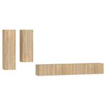 vidaXL Ensemble de meubles TV 4 Pièces Chêne sonoma Bois d'ingénierie