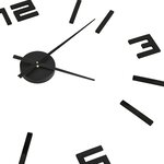 vidaXL Horloge murale 3D Design moderne Noir 100 cm XXL