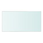 vidaXL Panneau d’étagère Verre transparent 30 x 15 cm