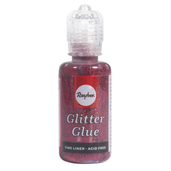 Colle pailletée métallique Rouge vin 20 ml