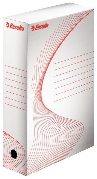 Boîte d'archivage BOXY carton 25 x 35 cm Dos de 80 mm Blanc ESSELTE