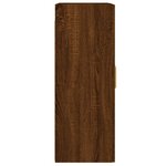vidaXL Armoires murales 2 Pièces chêne marron bois d'ingénierie