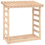 vidaXL Support pour bois de chauffage 108x64 5x110 cm Bois de pin