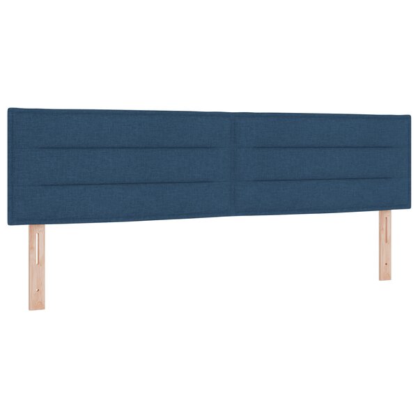 Tête de lit design lignes vidaXL bleue 180 cm en tissu