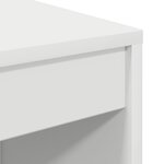 vidaXL Bureau de stockage blanc en bois