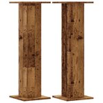vidaXL Supports pour plantes 2 Pièces vieux bois bois d'ingénierie