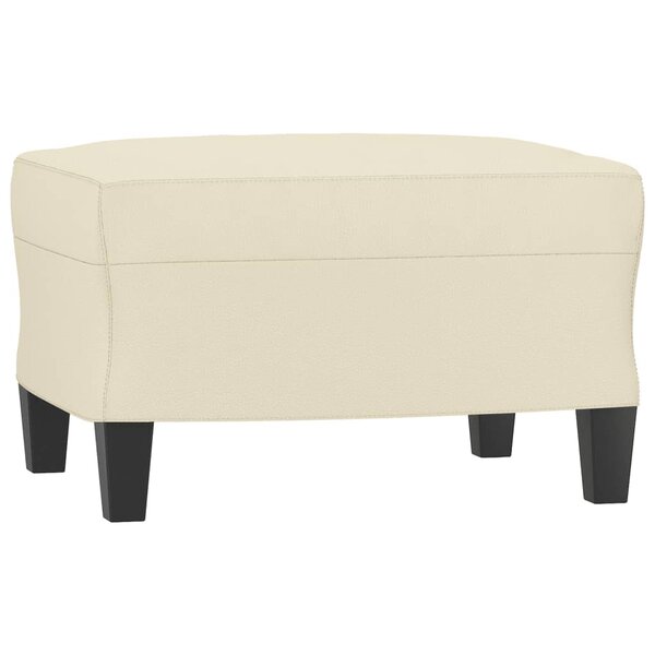 vidaXL Repose-pied Crème 60x50x41 cm Similicuir