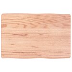 vidaXL Dessus de table bois massif traité bordure assortie