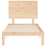 vidaXL Cadre de lit sans matelas bois de pin massif