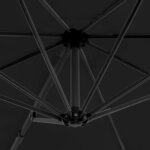 vidaXL Parasol de jardin avec base portable anthracite